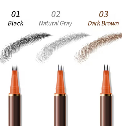 Waterproof Eyebrow Pencil & Liner — 2-in-1 Precision Pen