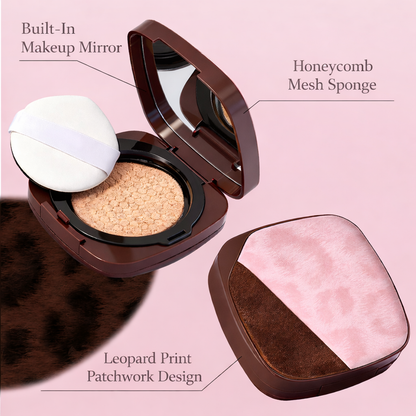 Pink Leopard Cushion Foundation – Long-Lasting, Full Coverage & Flawless Finish